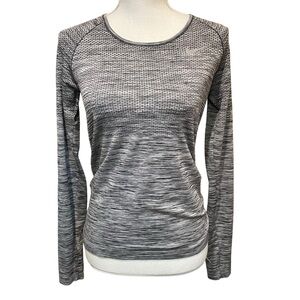 Nike Dri-Fit Lightweight Gray Long Sleeved Tech Shirt.  Size S.